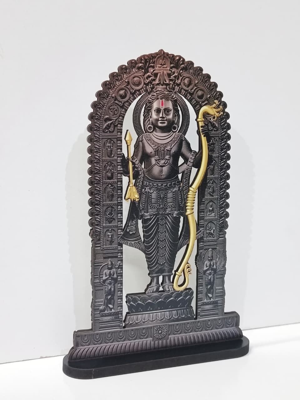 राम लला दिव्य प्रतिमा टेबल टॉप स्टैंडी - Image 7